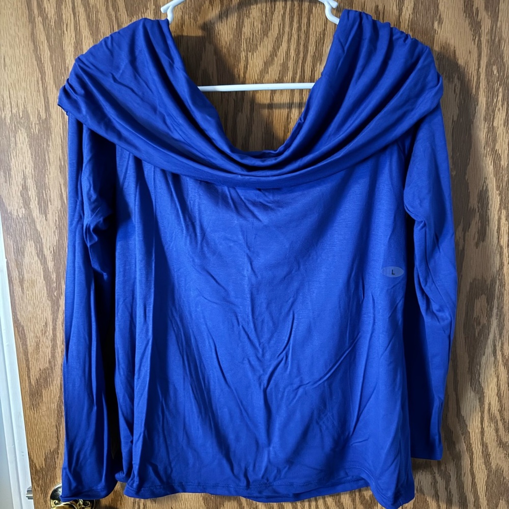 Maurices Royal Blue Cowl Neck Top